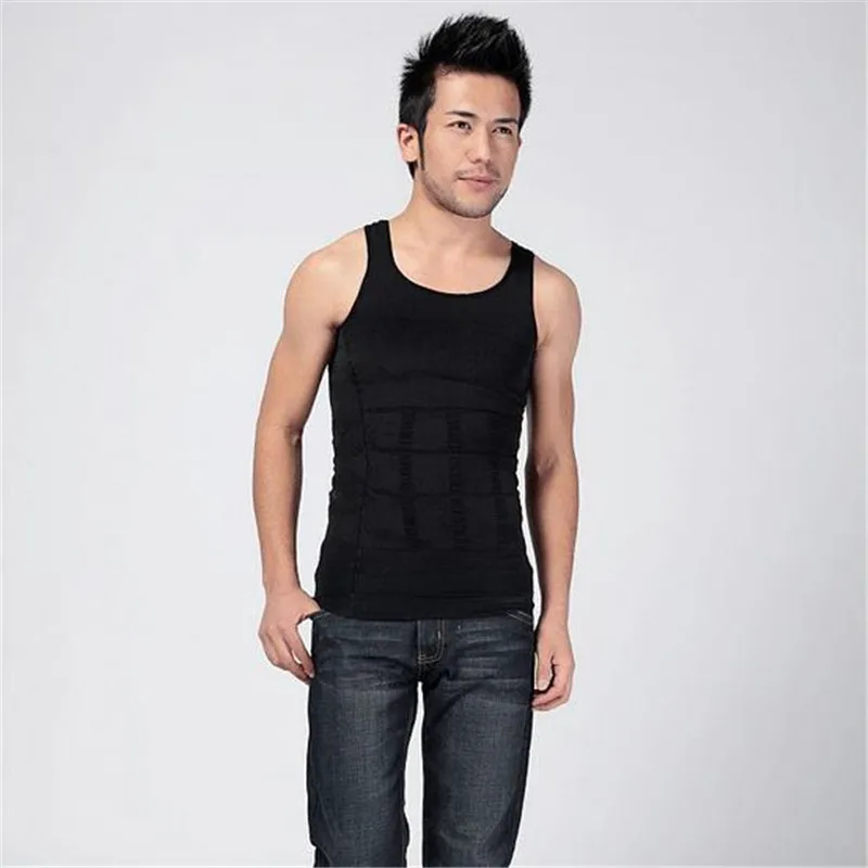 Мужская корректирующая одежда без рукавов рубашка жилет пояс для похудения