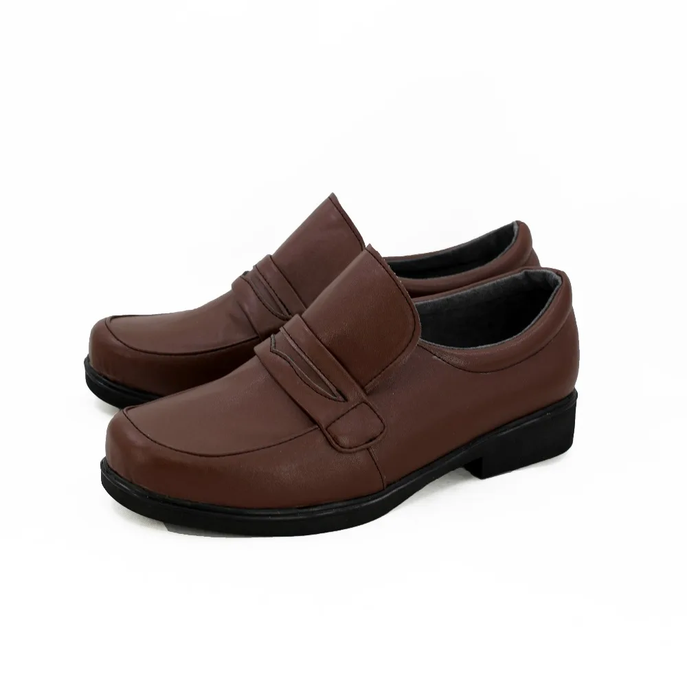 Японская обувь для учащихся с круглым носком японская школьной униформы кожаные