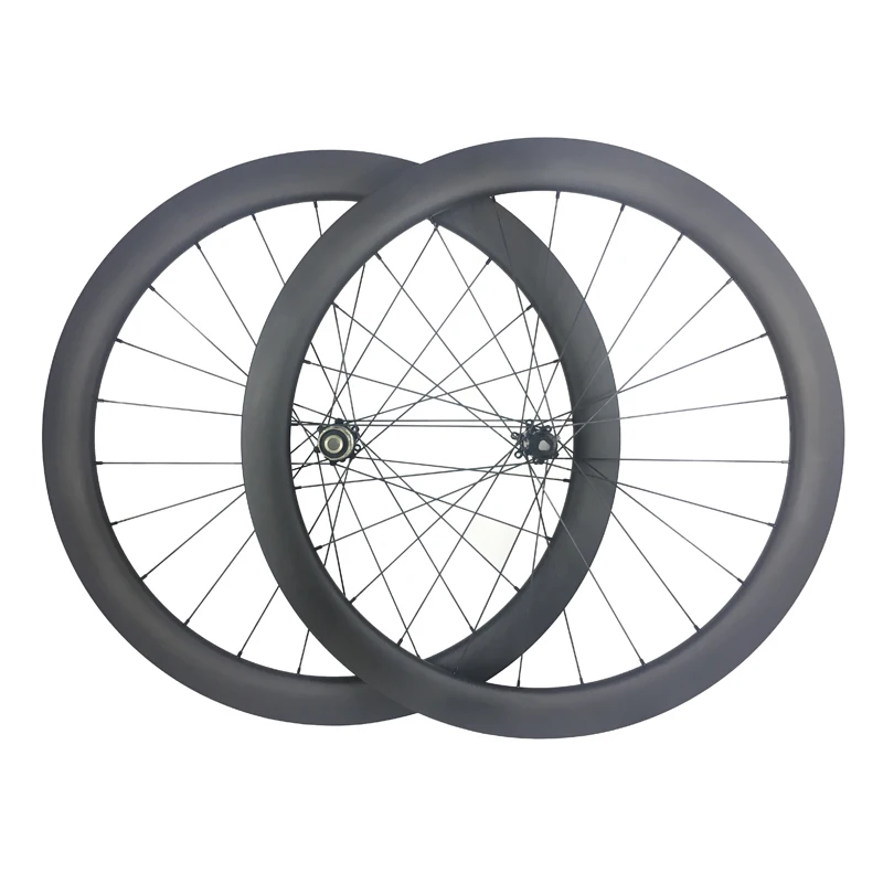 

700C 50mm x 25mm tubeless ready road disc bicycle carbon wheelset Novatec D411SB D412SB hub 24H only valve hole road bike wheels