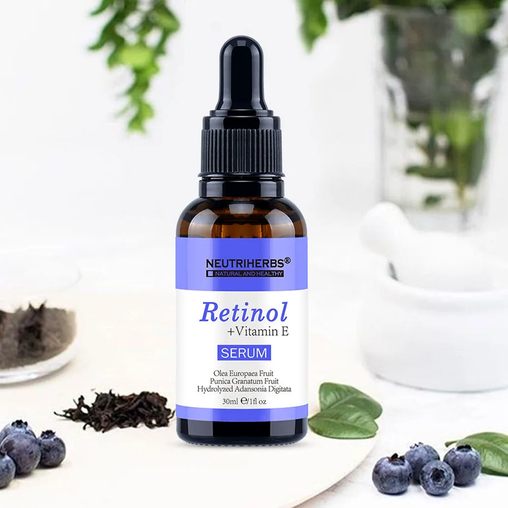 Neutriherbs натуральная Сыворотка для лица ретинол для лица фирма антиоксидант морщин укрепляющий пептид Сыворотка для лица 30 мл бутылка - Вес нетто: Retinol Serum