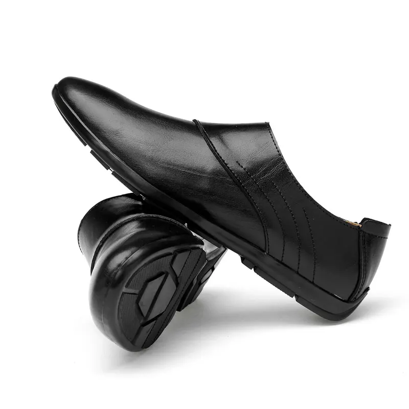 Прогулочная обувь Лоферы без застежки дышащие кроссовки Мужская из натуральной