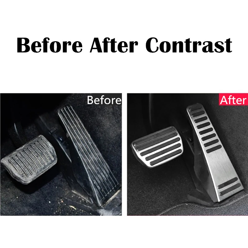

Car Styling Clutch Gas Brake Accelerator Pedal Cover Plate Pad Fit For S90 V90 XC60 XC90 Stainless Steel Car Accessories