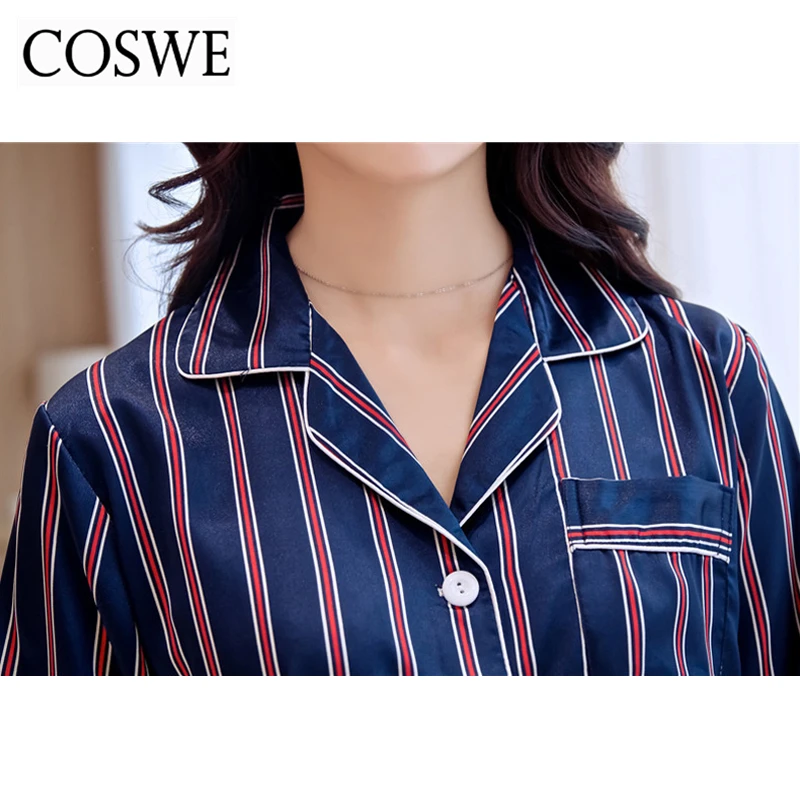 Пижамный комплект coswe Для женщин S Пижама с Брюки для девочек длинная одежда