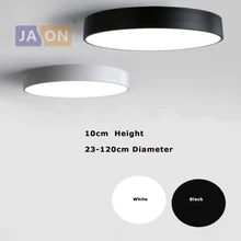 LED Современные Акриловые Сплава Черные и Белые Круглые