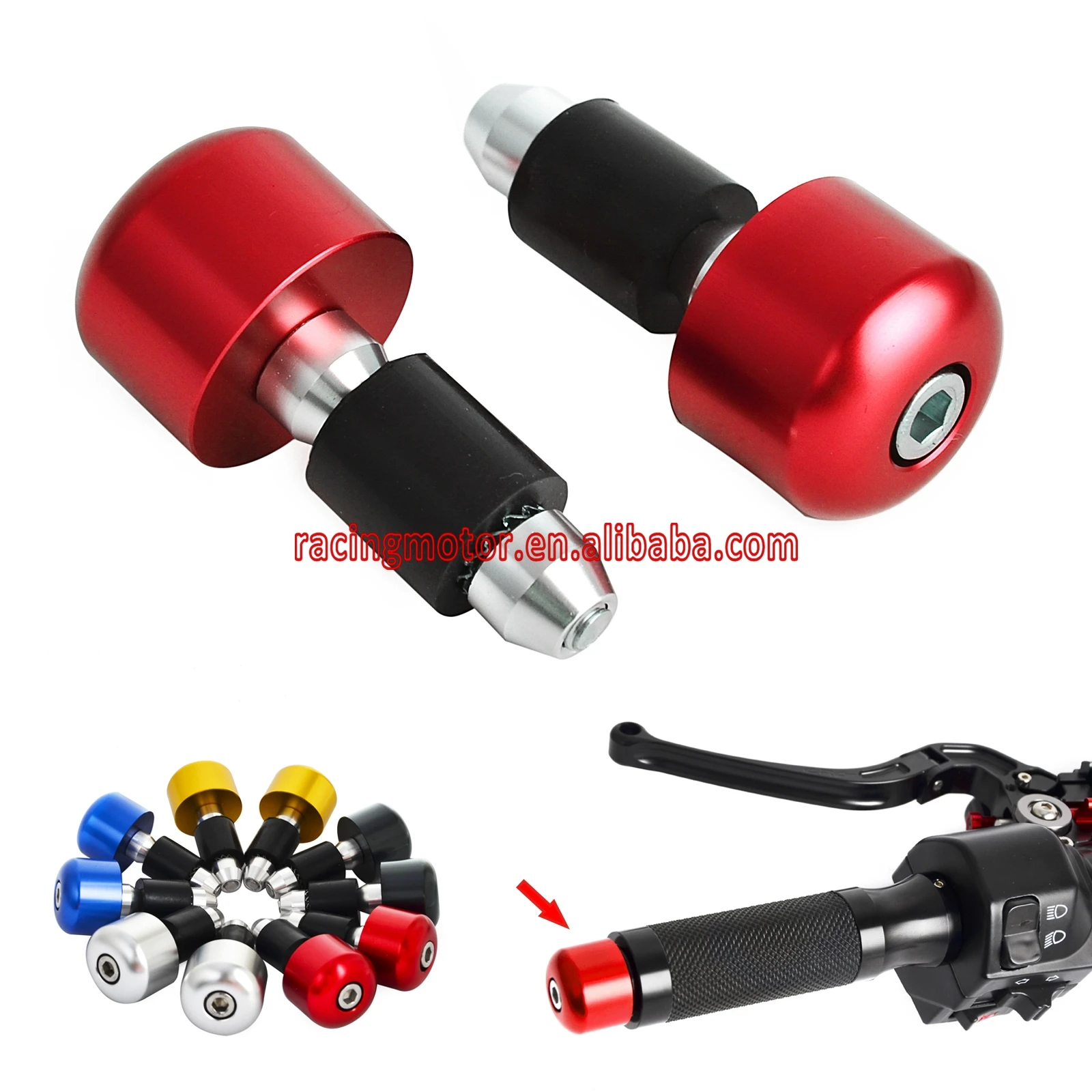 

22mm (7/8") Handlebar Cap Bar Ends For Triumph Daytona 675 T955 Speed Triple 1050 T509 Tiger 800 Thruxton 900 Street Triple R
