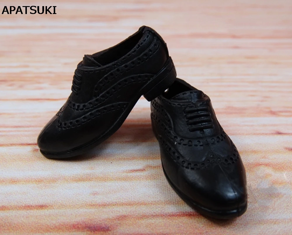 Черные туфли для кукол официальная обувь Кена аксессуары деловая парень