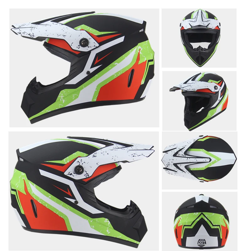 Motorcycle Full Face Helmet Casco Moto Motocross Helmet Off Road Helmet ATV Dirt Bike Downhill MTB DH Capacete Moto Glasses