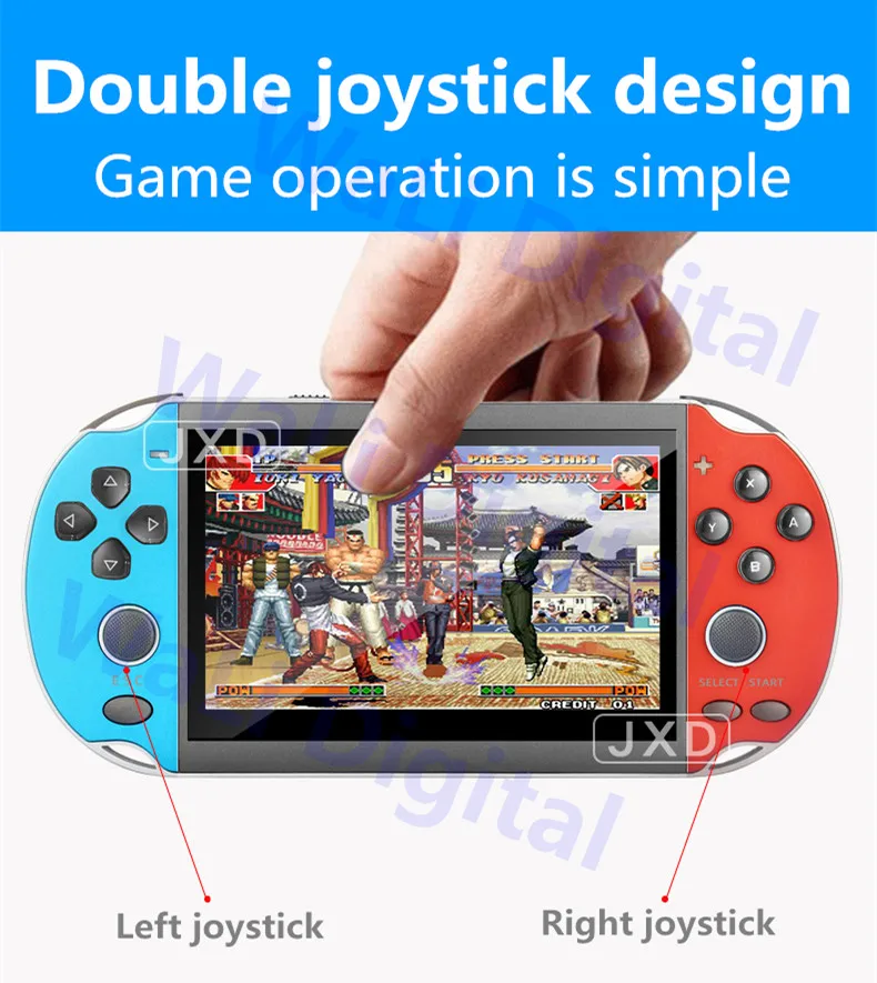 Классная 4,3 дюймовая цветная игровая консоль 40 ГБ, встроенная в 7500, игра для ps1/gg/cps/neogeo/gba/gbc/GB/snes/nes/sega, видео игровая Консоль MP4