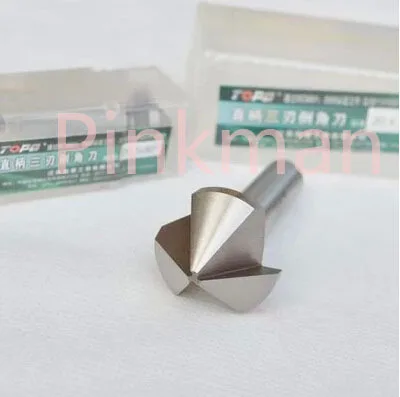 

1pc 50mm 90 Degree 3 Flute HSS Chamfer Chamfering End Mill Cutter