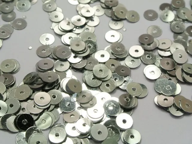 8000 шт серебро 6 мм плоские круглые свободные блёстки с пайетками декоративные