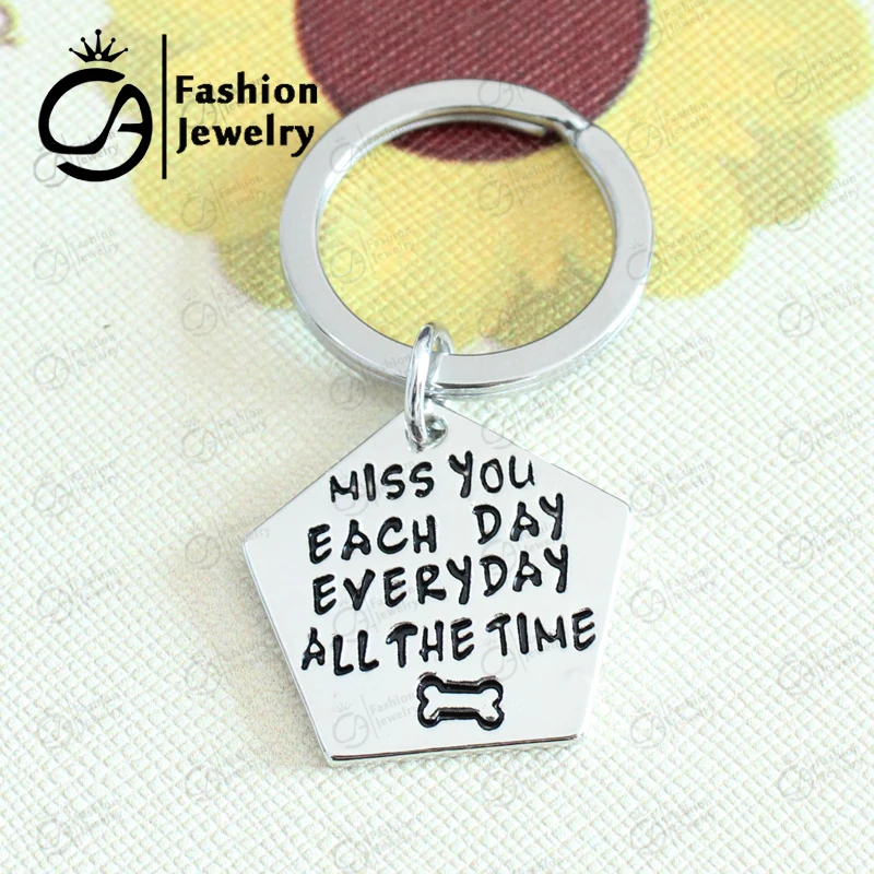 Розничная торговля MISS YOU каждый день все время брелок любимая собака Gife ювелирные