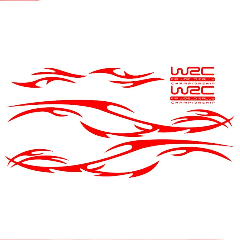 

2019 Car WRC Stickers Pull Flower Car Stickers Body Pull Flower Modified Personality Door Stickers