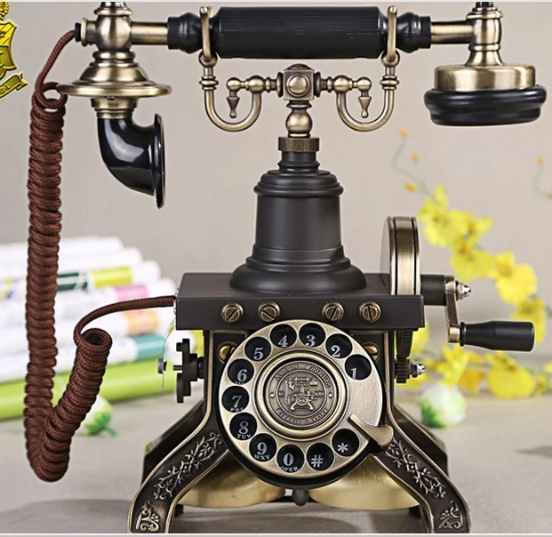 Модный поворотный циферблат старинный старомодный телефонный бренд HA1892|telephone