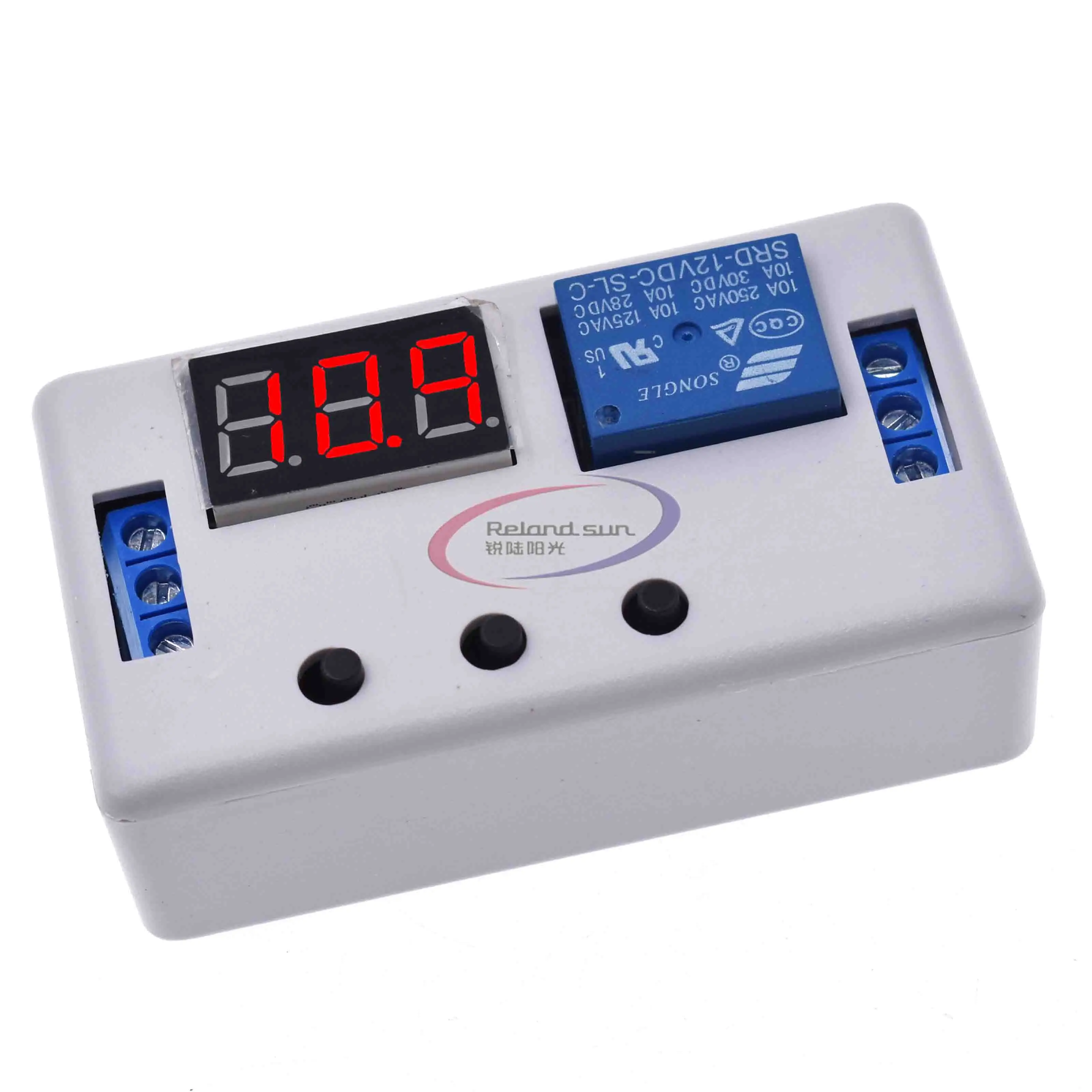 Digital LED Display Time Delay Relay Module Board DC 12V Control Programmable Timer Switch Trigger Cycle With Case | Электронные