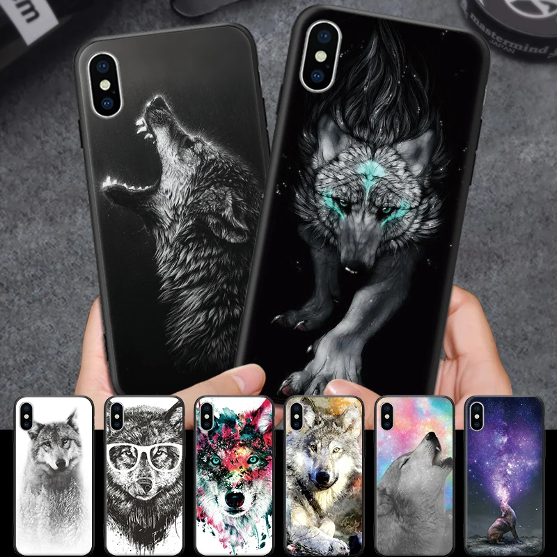 Классический Холодный хипстерский волк с принтом для iPhone 5 5S SE 6 6S 7 8 Plus X XR XS Max