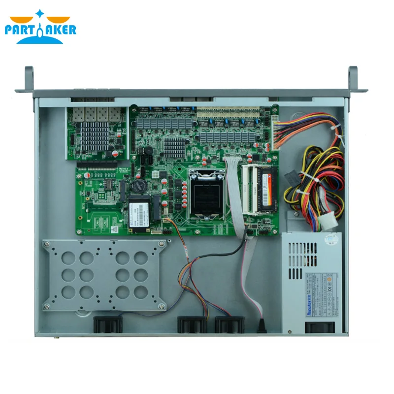 1U сетевой брандмауэр роутер с 8 портами Gigabit lan 4 SPF Intel G3250 3 2 Ghz Mikrotik PFSense ROS Wayos 4G RAM 64G