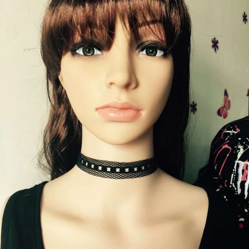 Черное Кружевное ожерелье портупея для воротника в стиле панк индивидуальное