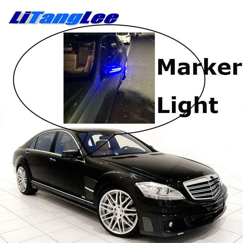 NOVOVISU Car Rearview Mirror Marker Light Welcome Turn Signal Update Lamp For Mercedes Benz S MB W221 2009~2014 | Автомобили и