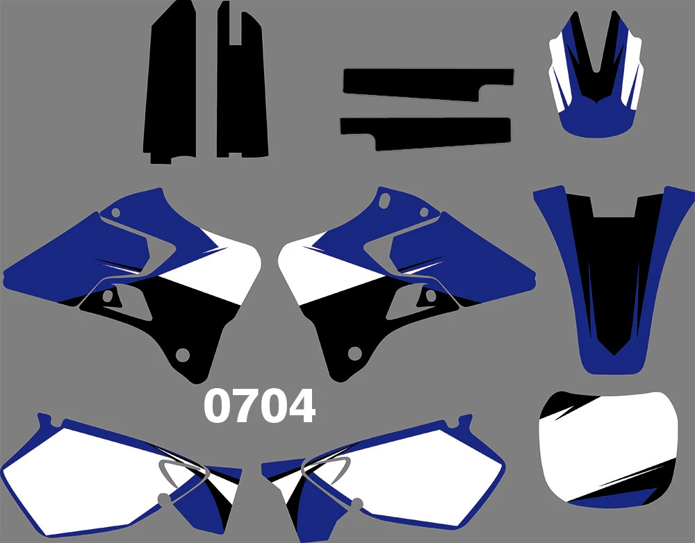 3 м 4 стиля мотоцикл графическая команда графика фоны наклейки для YAMAHA YZ125 YZ250 1996 1997-2001