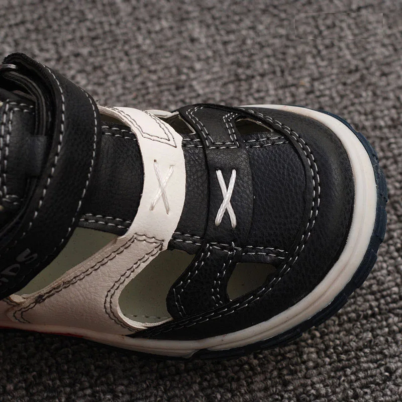 Детская обувь с ремешком на лодыжке сезон весна лето детская кожаная со Свинкой