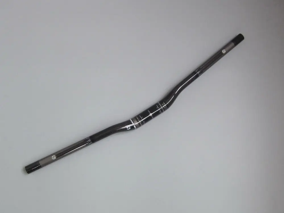 Глянцевый руль из углеродного волокна TOSEEK 3K плоский для горного велосипеда 31