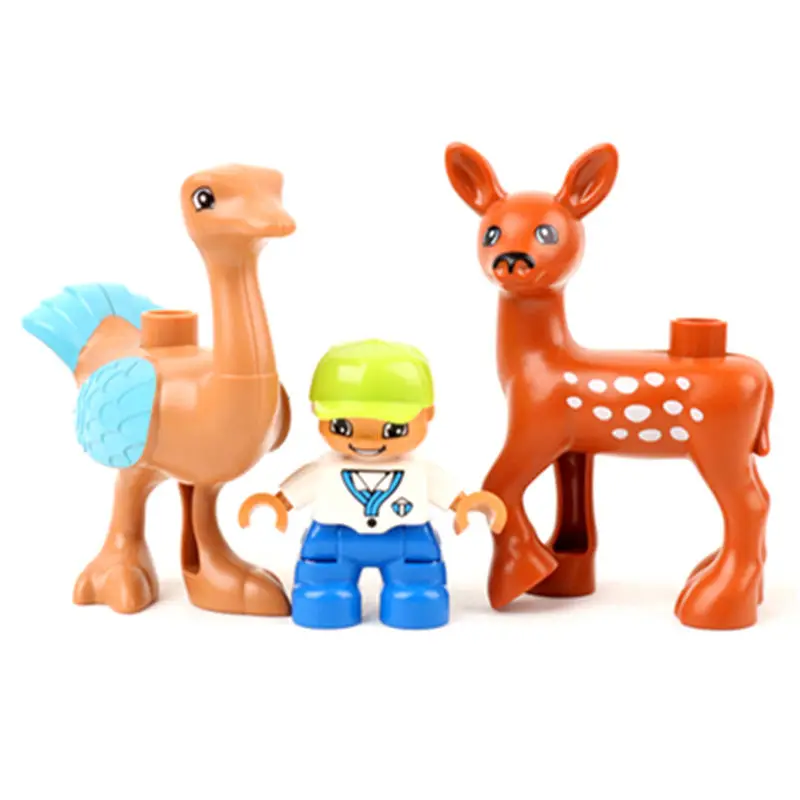 Duplo-diy-45 Крупные частицы Diy строительные блоки Doll домик для животных качели аксессуары совместимы с дублированные игрушки для Дети Детские подарки - Цвет: Duplo-diy-45