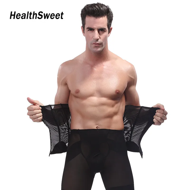 HealthSweet Men's Slimming Corset Belt Body Sculpting Orthopedic Nylon Belly-in Vest Waist Abdomen Underwear Beer Belly | Красота и