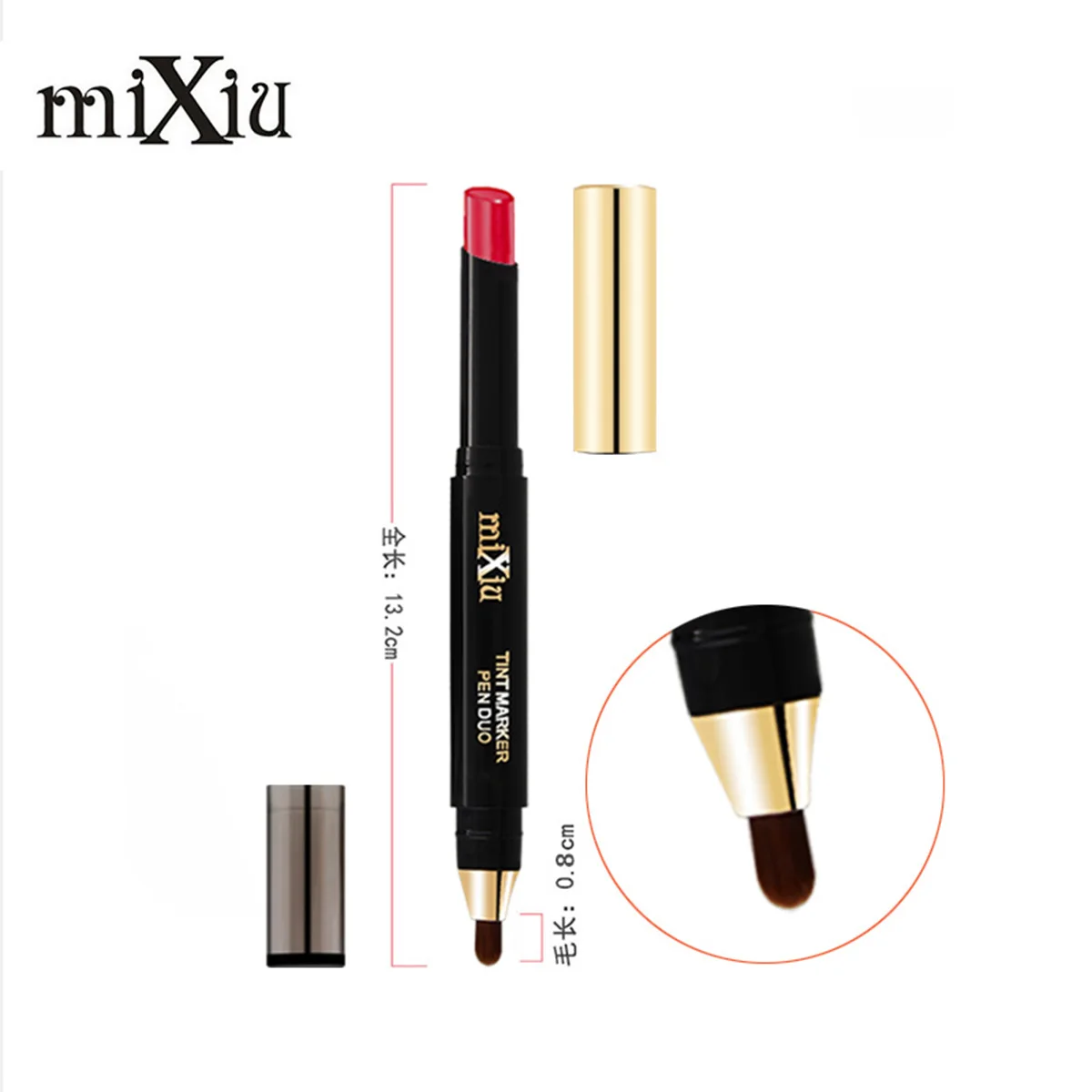 Новый двойной головы губная помада для Макияжа Косметический Водонепроницаемый