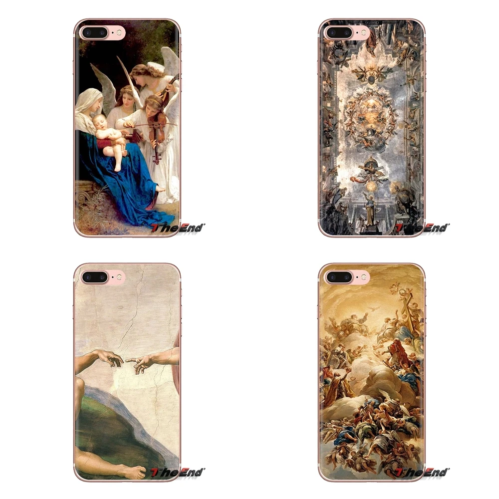 For Sony Xperia Z Z1 Z2 Z3 Z5 compact M2 M4 M5 C4 E3 T3 XA Huawei Mate 7 8 Y3II Covers palace of versailles The Creation Adam |