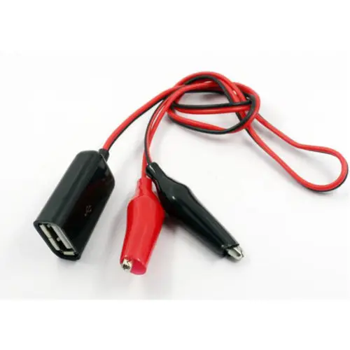 1PCS USB Crocodile wire Alligator clips Male + female to tester Detector connect |