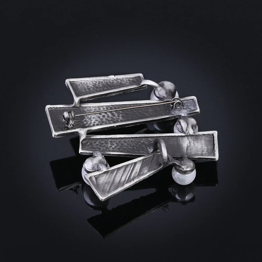 2017 Ретро Изысканная разноцветная брошь с искусственным жемчугом для женщин