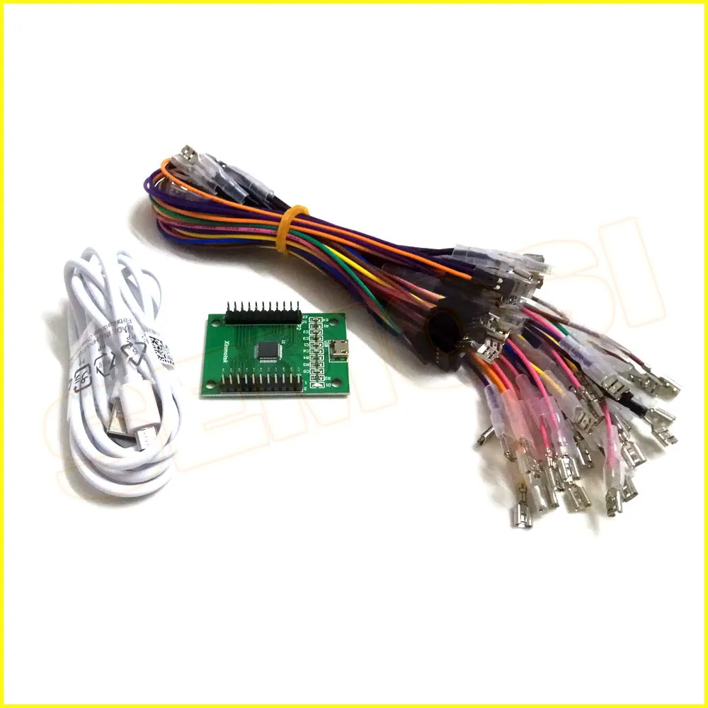 2 проигрывателя USB интерфейс управления + кабели проводки Jamma аркадный джойстик