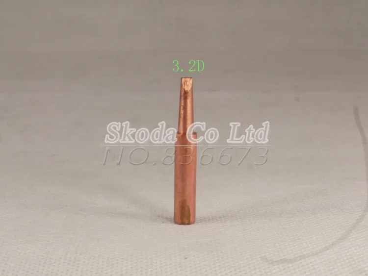 Оптовая продажа 10 шт./лот головка из чистой меди для паяльника 900M T 3.2D наконечник