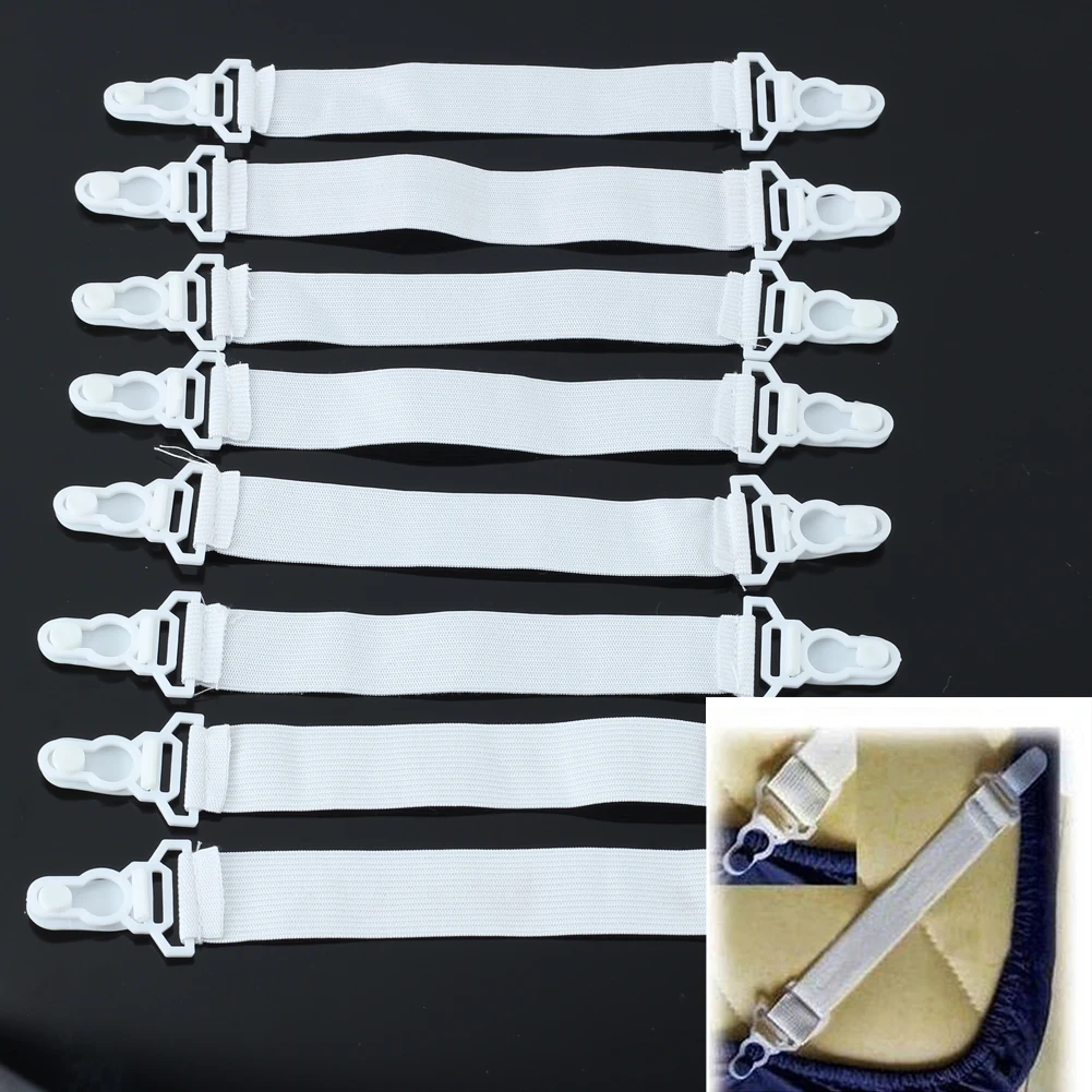 4 шт. белые эластичные фиксаторы для кровати|elastic bed sheet|bed sheetsheet elastic |