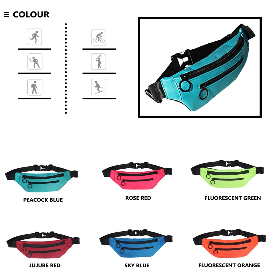 Flash спортивная сумка для бега и занятий спортом поясная карман Портативный