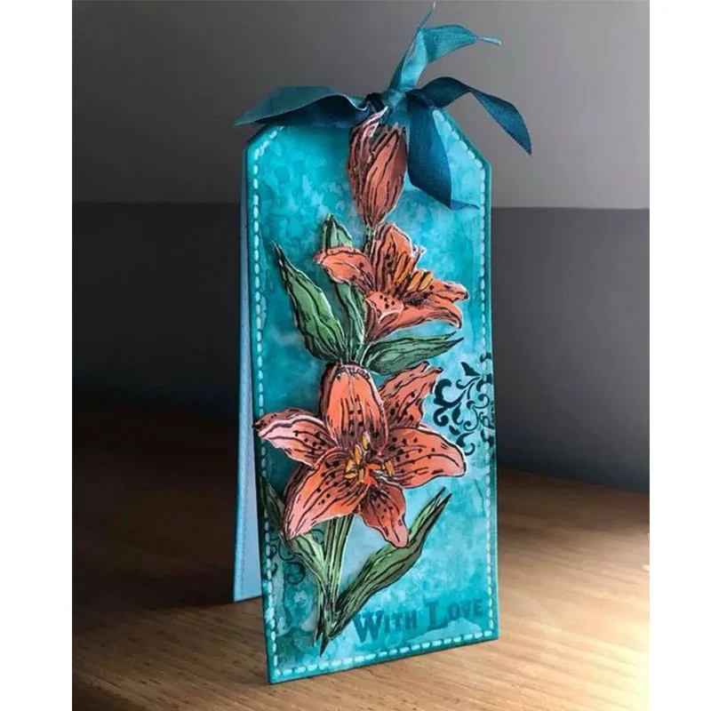 3D Tags Bird Branch Bare Tree Butterfly Poppies Lilies Metal Cutting Dies for DIY Scrapbooking Craft Paper Cards Making New