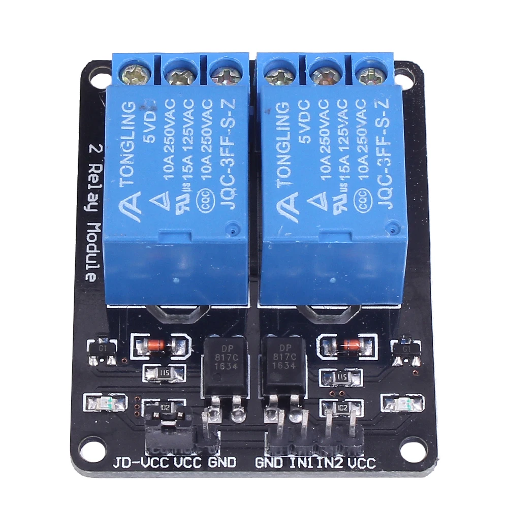 2 канальный релейный модуль для Arduino Uno R3 Raspberry Pi реле Интерфейс платы Управление