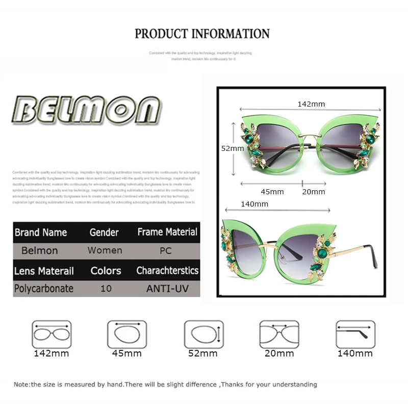 Модные солнцезащитные очки кошачий глаз для женщин брендовые дизайнерские