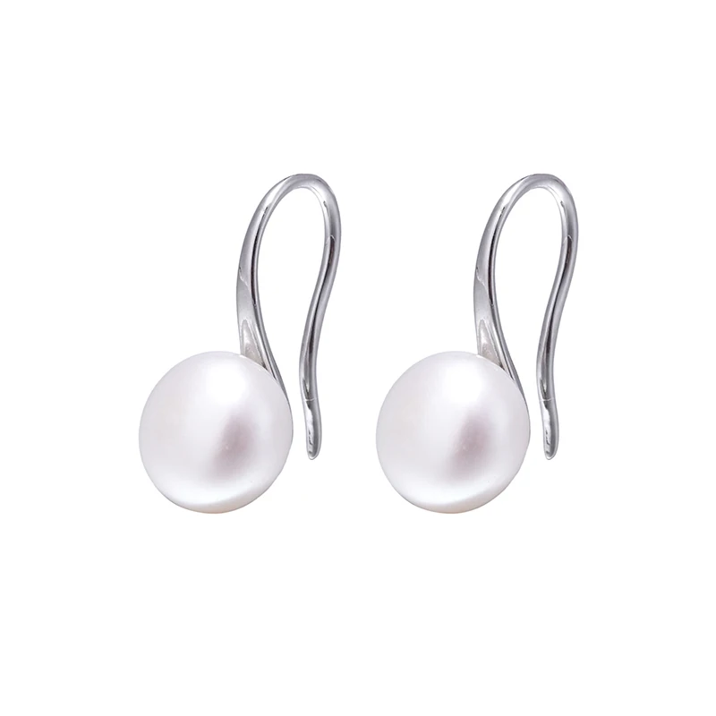 Женские серьги клипсы с натуральным пресноводным жемчугом 8 9 мм белого розового
