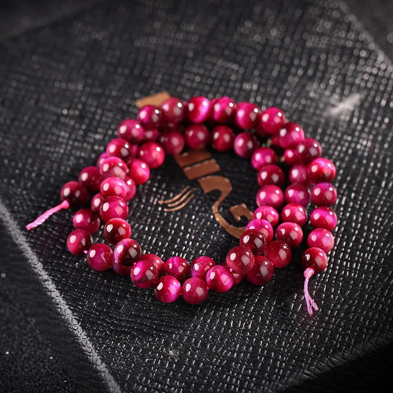 Натуральный камень пурпурный тигровый глаз Агаты круглые 15 &quotотдельные бусины