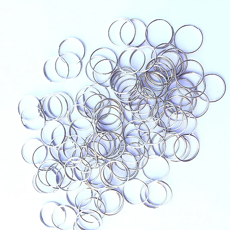 

7000pcs 12mm Chrome Stainless Steel Rings Crystal Chandelier Ball Parts Beads Curtain Accessories Connecting Octagon Beads
