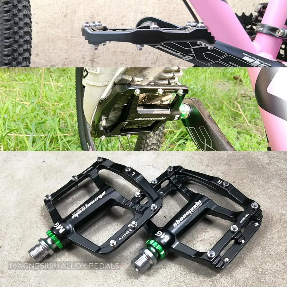 Велосипедные педали для MTB Нескользящая велосипедная педаль с ЧПУ Герметичный Подшипник плоская платформа противоскользящая велосипедная педаль для езды на велосипеде часть