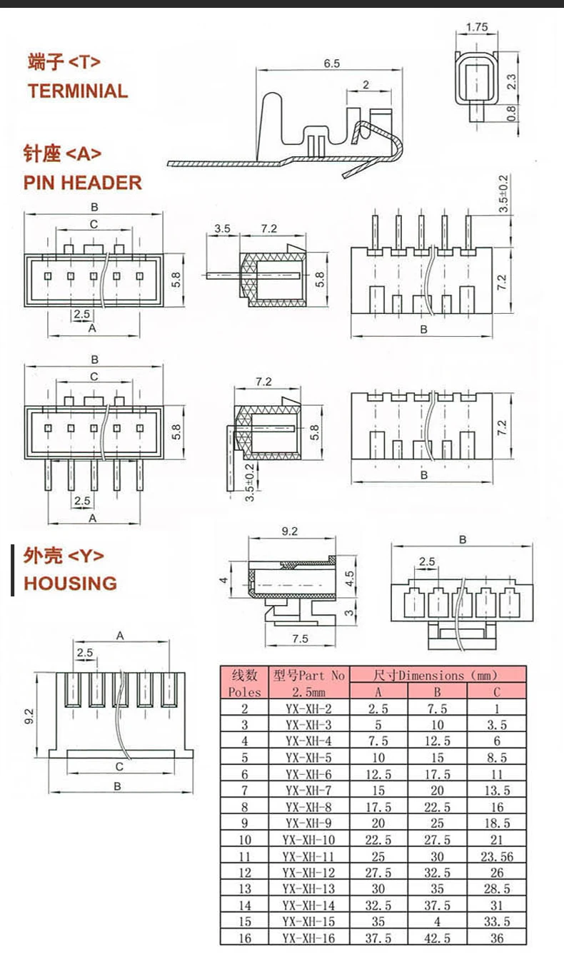 10 комплектов JST XH2.54 XH 2,54 мм кабельный разъем 2/3/4/5/6/7/8/9/10/11 Pin-код шаг Мужской Женский Разъем 10 см провод Длина 26AWG