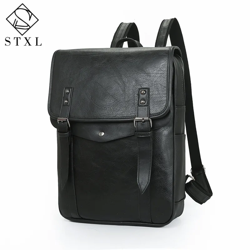 Stxl Новинка 2017 корейский Искусственная кожа Сумка Ретро Мода большой емкости