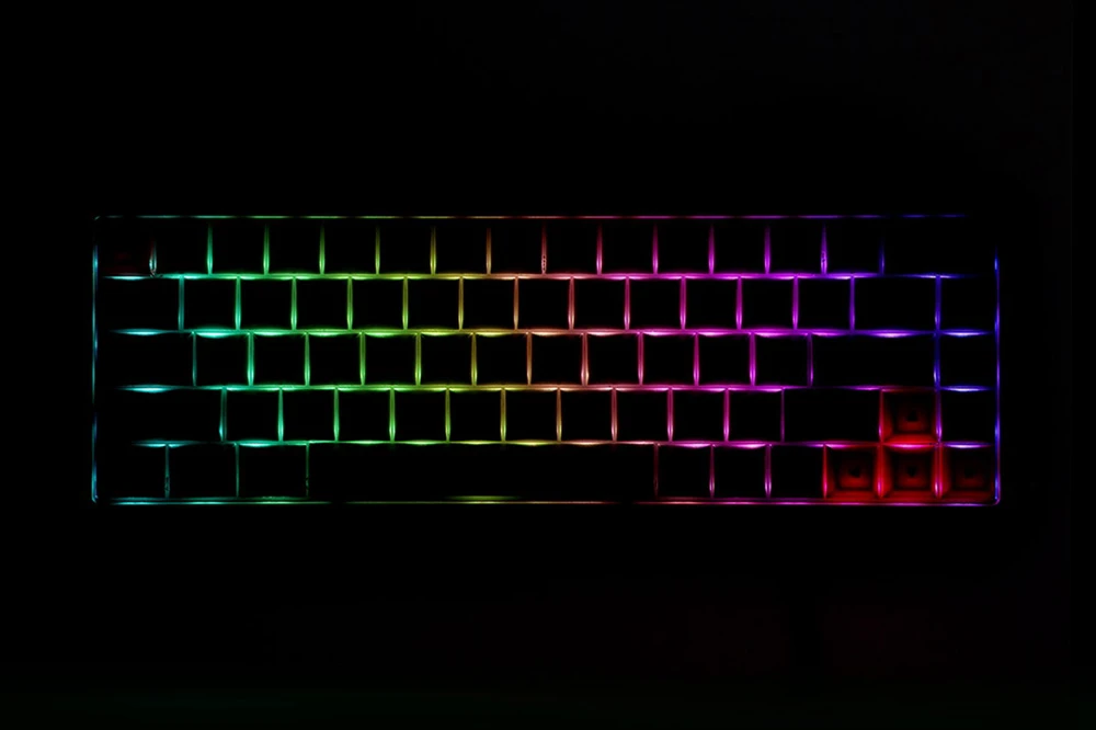 GK68 RGB алюминиевая механическая клавиатура Вишневый rgb синий коричневый черный красный переключатель Тип c Горячая замена переключатель с красителем