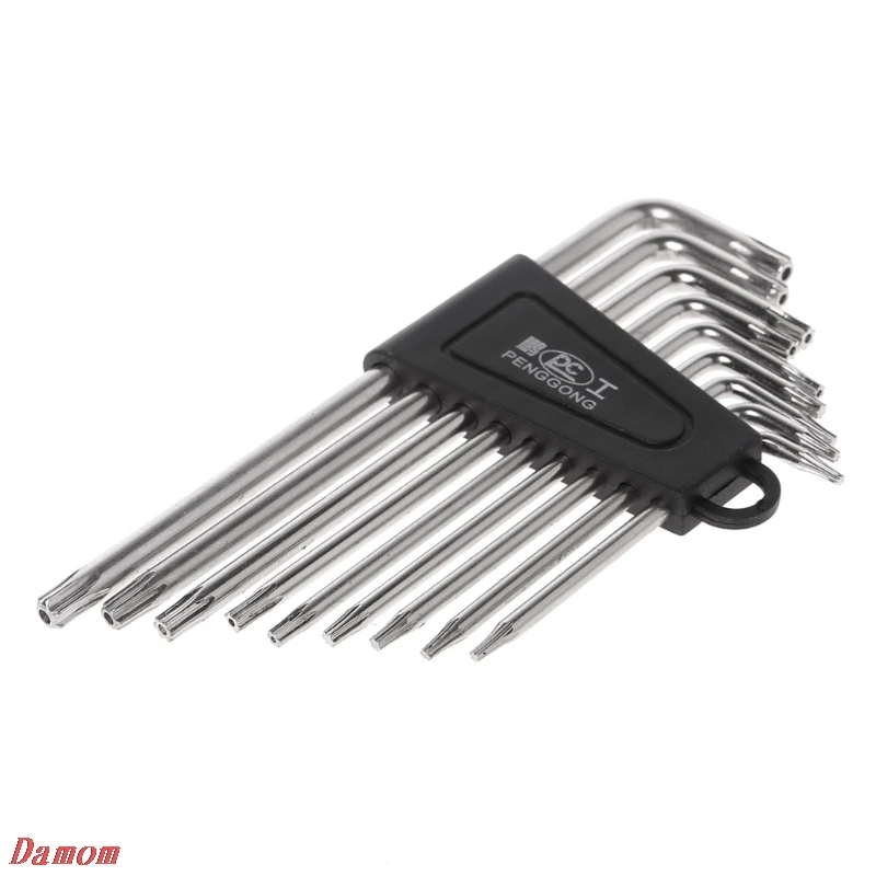 Набор гаечных ключей Torx L-образной формы инструменты для ремонта отвертки 9 шт. 2018