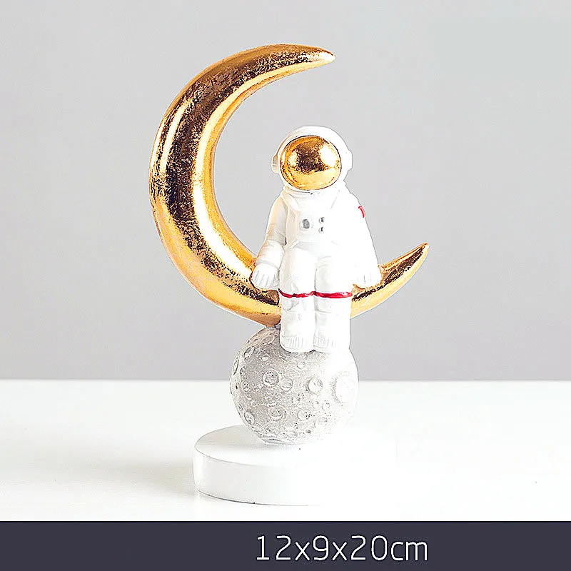 Темно-серый Космический человек, модель космонавта, скульптура, креативная статуя космонавта, мода, Северная Европа, украшения для дома, изделия из смолы, L2700 - Цвет: Темно-серый