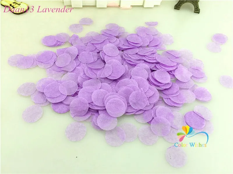 Daan13 Lavender 2 см 10 г/пакет(1000 шт) Единорог/розовое золото Смешанные Круглые Конфетти из папиросной бумаги круги детский душ свадьба день рождения украшения - Цвет: Daan13 Lavender