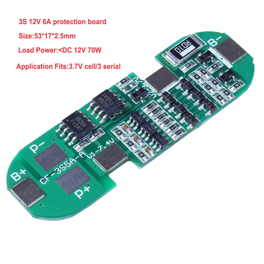 Плата зарядного устройства для литий ионной литиевой батареи защитная плата