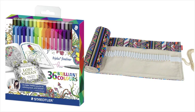 Набор из 36 цветов 0,3 мм Staedtler Triplus Johanna Basford